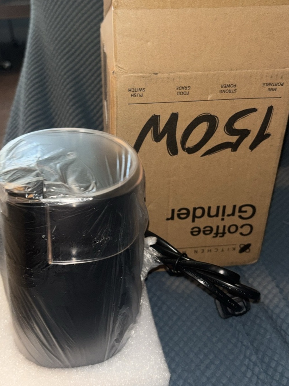 Electric Coffee Grinder - Black